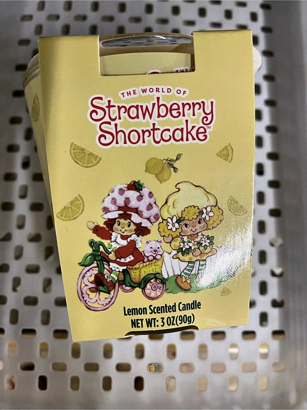 Strawberry Shortcake Lemon Scented Candle Yellow NWT